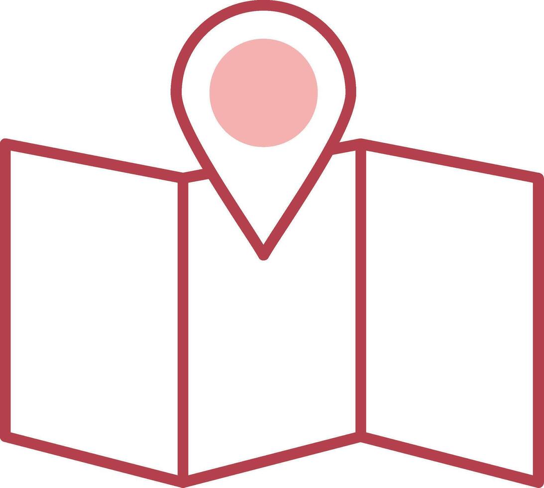 Site Map Solid Two Color Icon vector