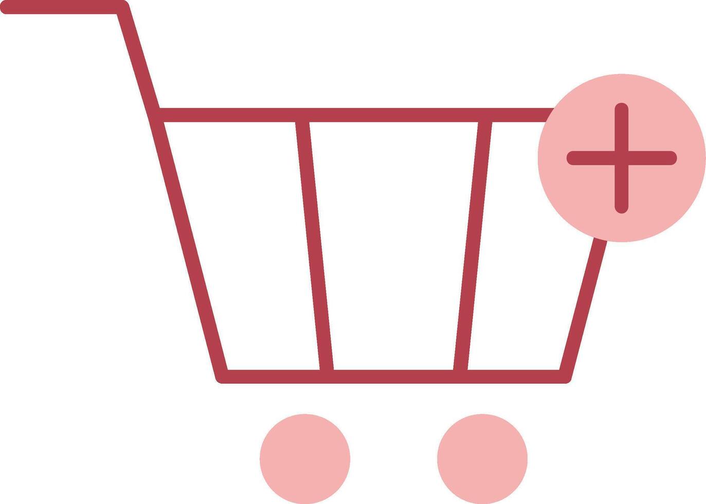 Add To Cart Solid Two Color Icon vector