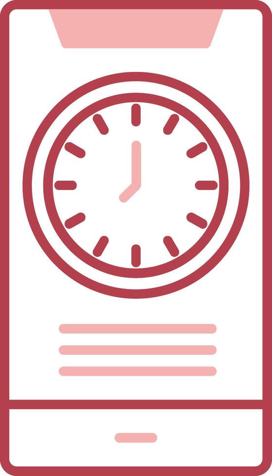 Time Solid Two Color Icon vector