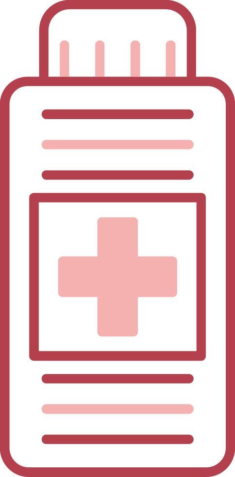 Syrup Solid Two Color Icon vector