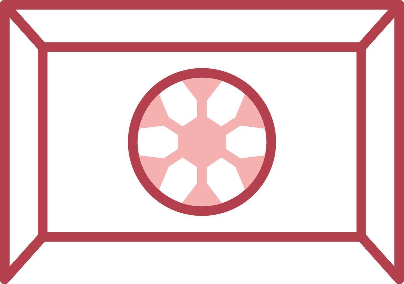 Goalie Solid Two Color Icon vector
