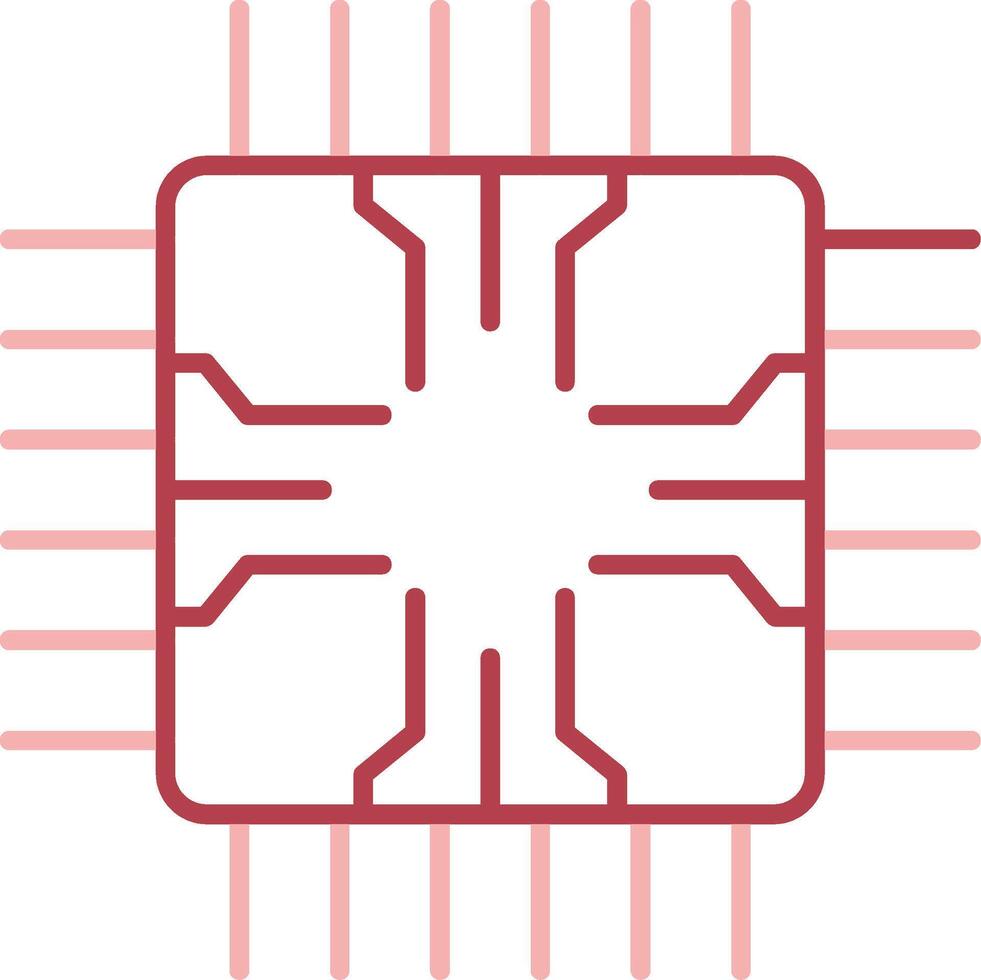 Chip Solid Two Color Icon vector