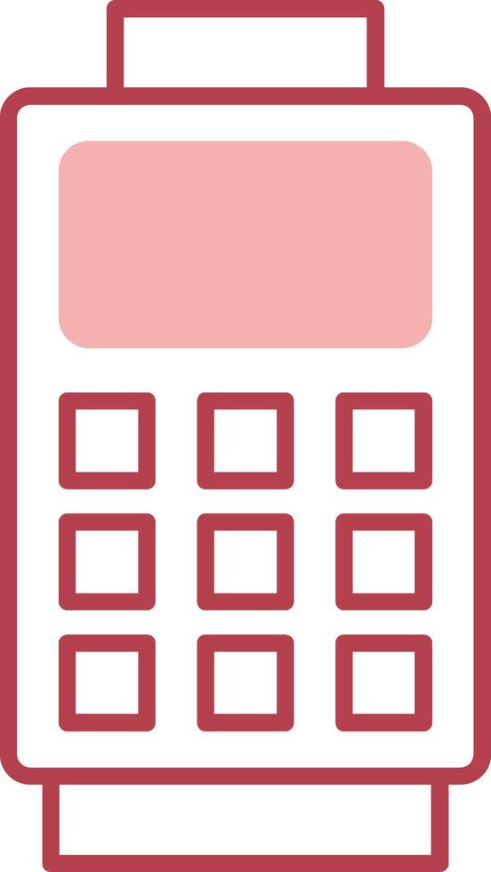 Card Reader Solid Two Color Icon vector