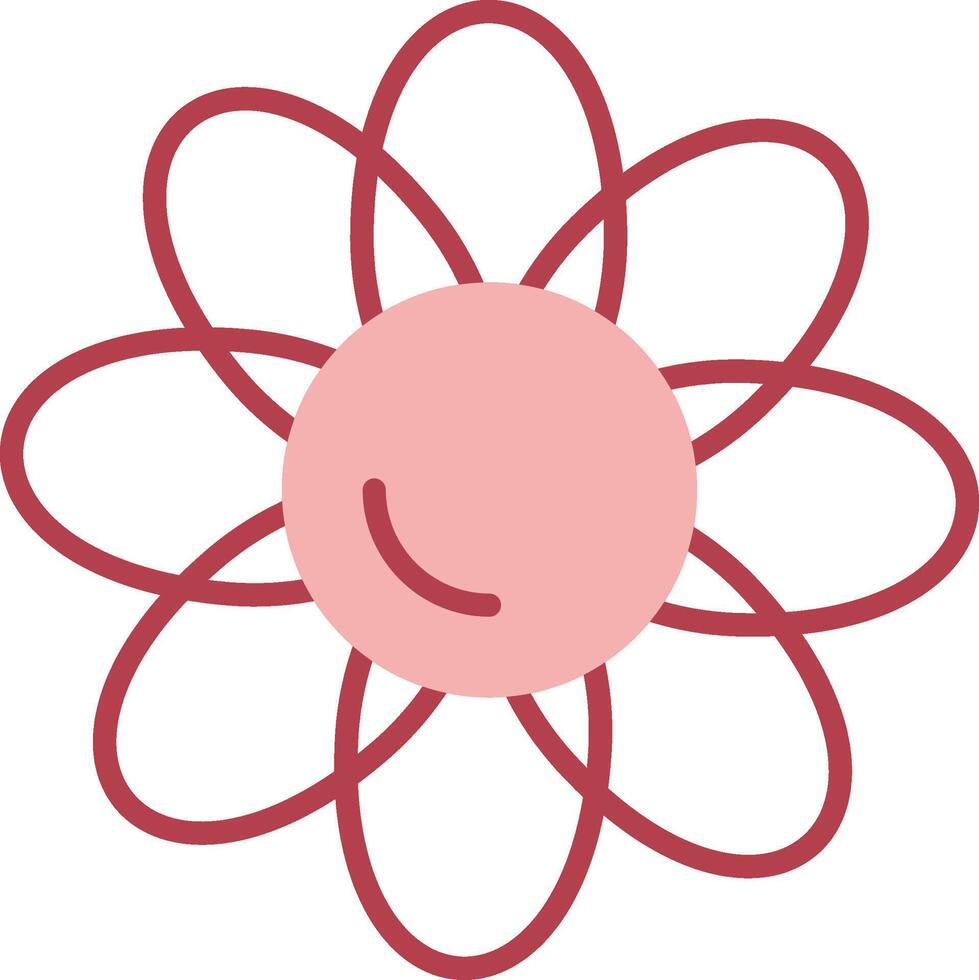 Clematis Solid Two Color Icon vector