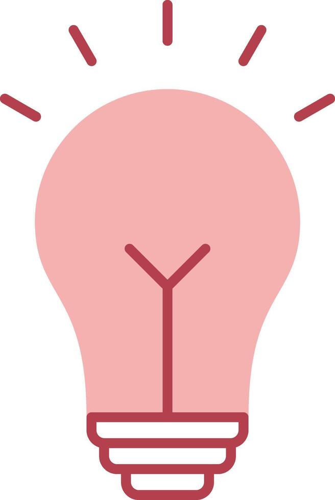 Idea Solid Two Color Icon vector