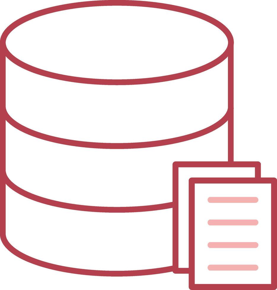 Data Solid Two Color Icon vector