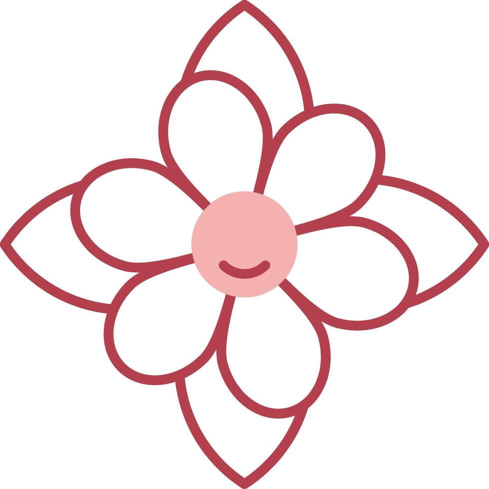Carnation Solid Two Color Icon vector