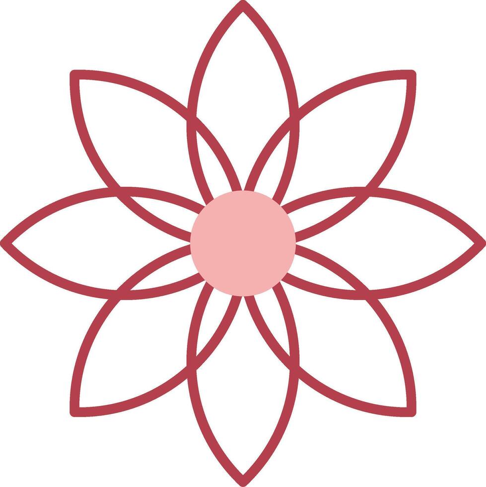 Dandelion Solid Two Color Icon vector