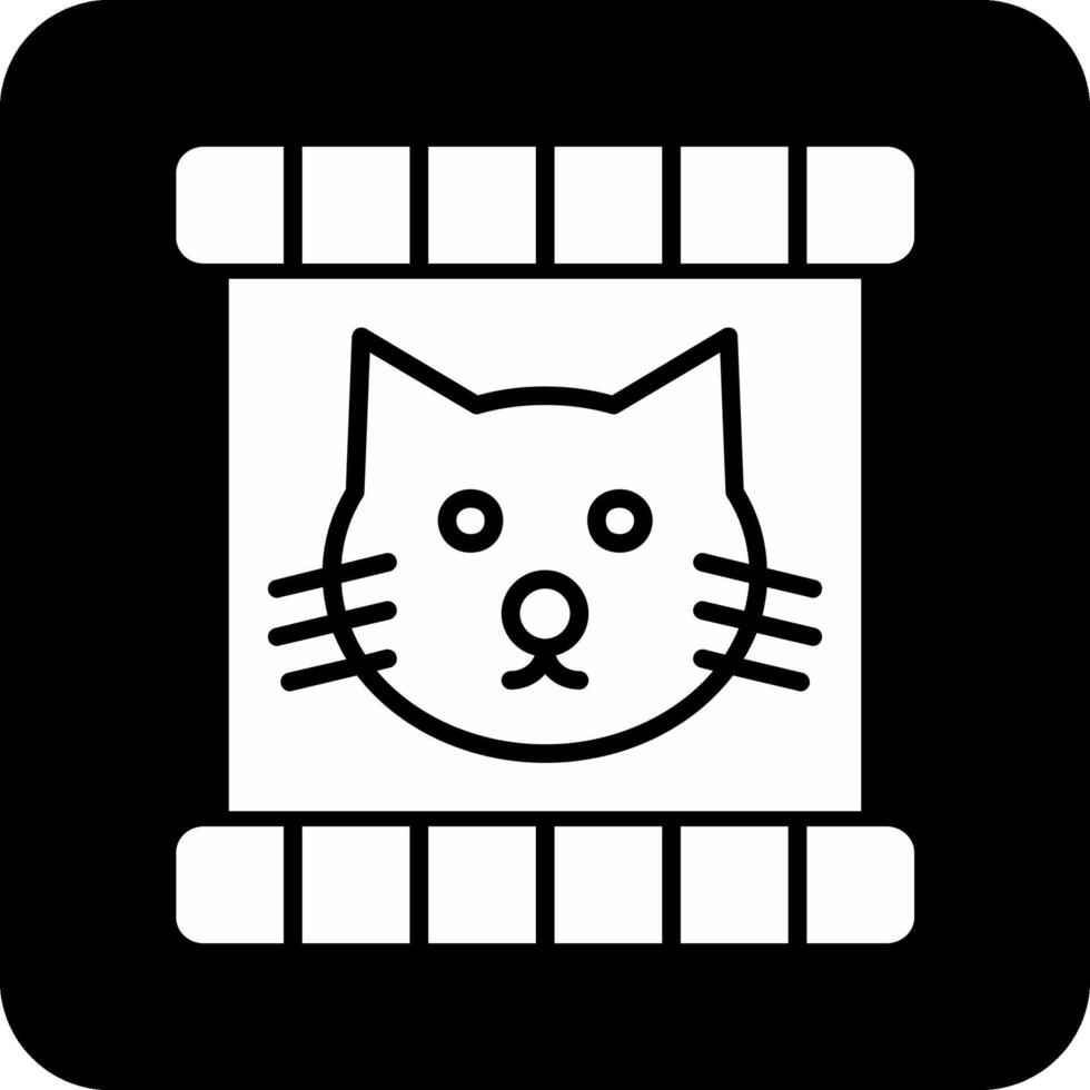 gato comida vector icono