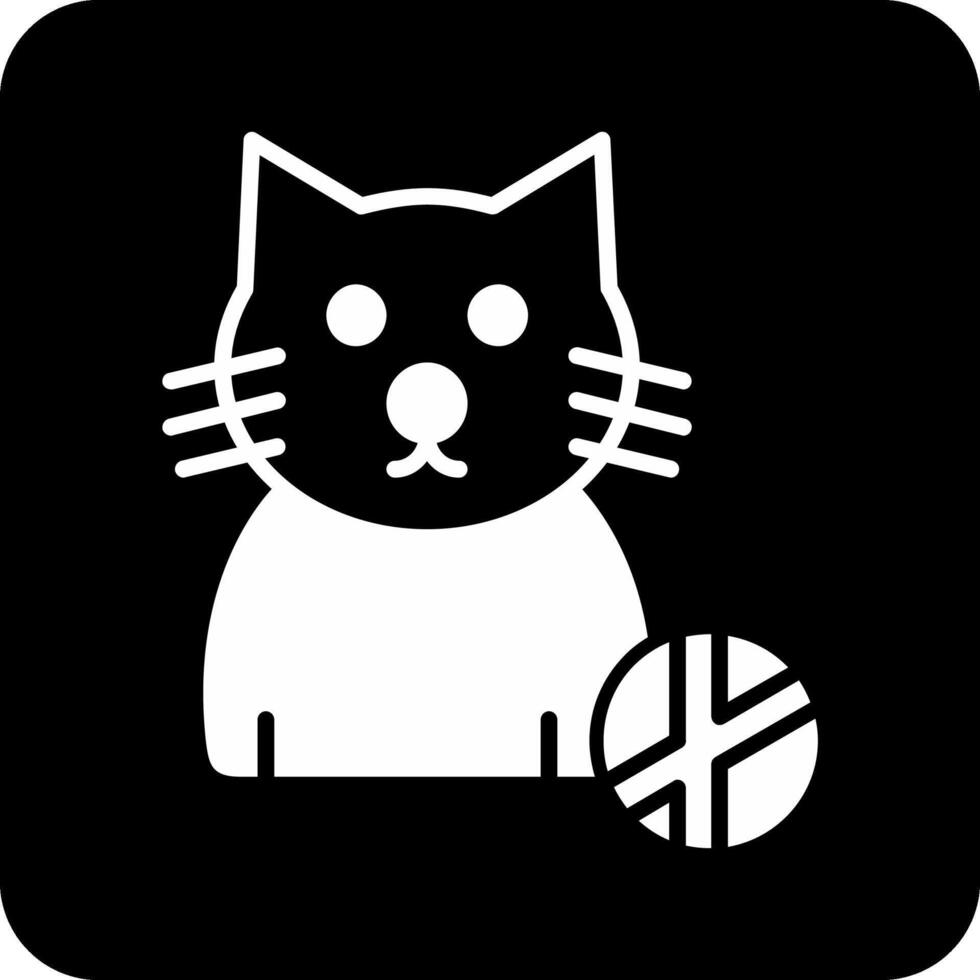 icono de vector de gato