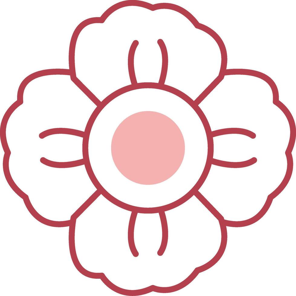 Mallow Solid Two Color Icon vector