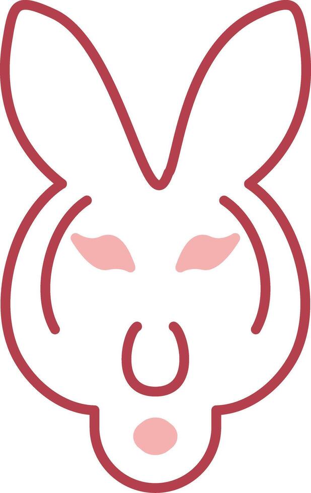 Kangaroo Solid Two Color Icon vector