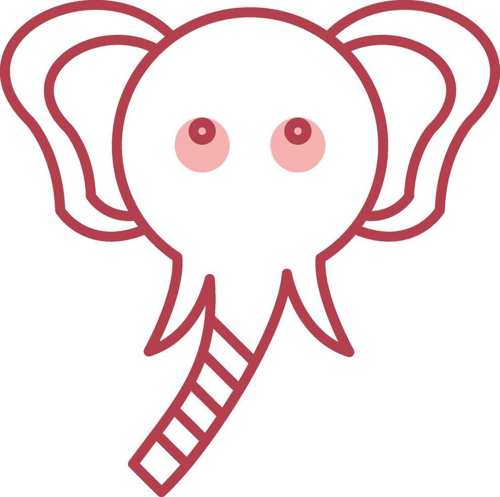 Elephant Solid Two Color Icon vector