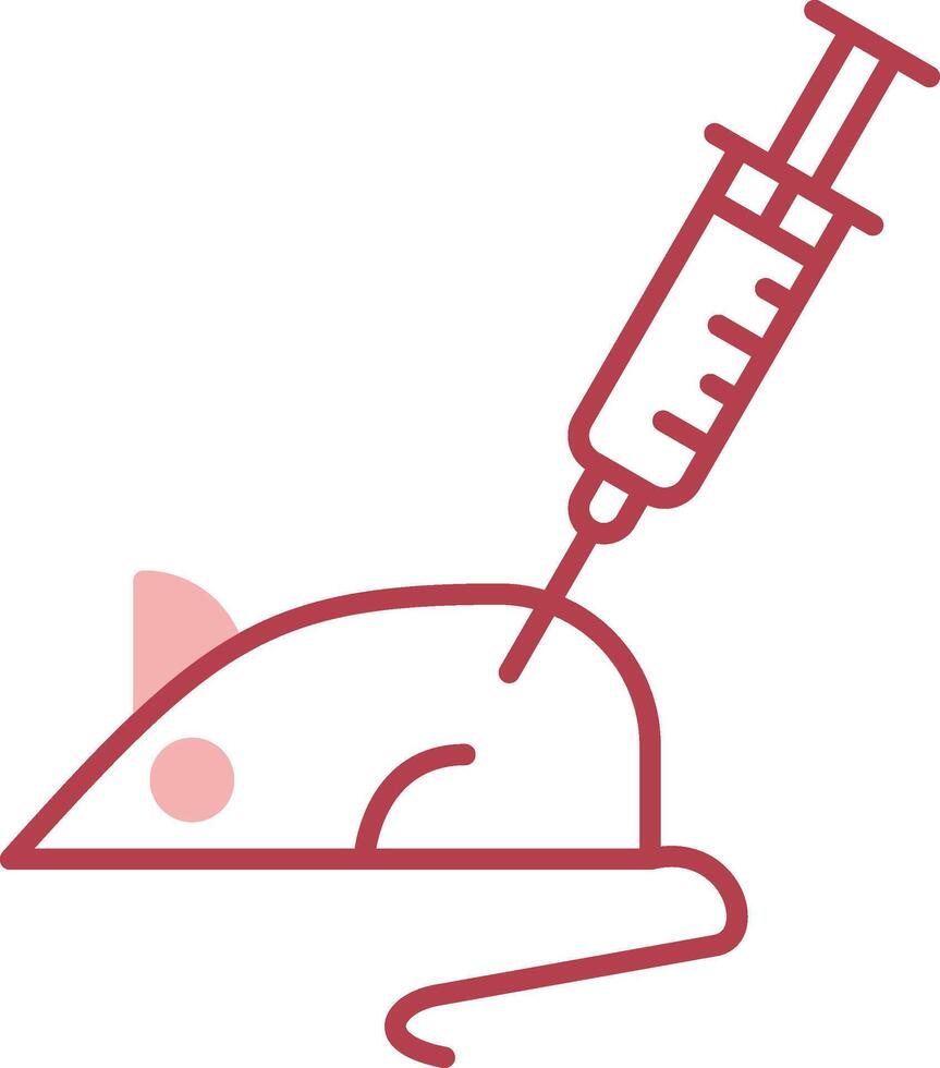 Animal Testing Solid Two Color Icon vector