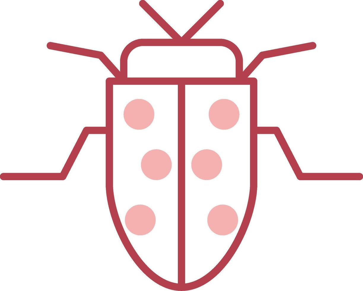 insecto sólido dos color icono vector