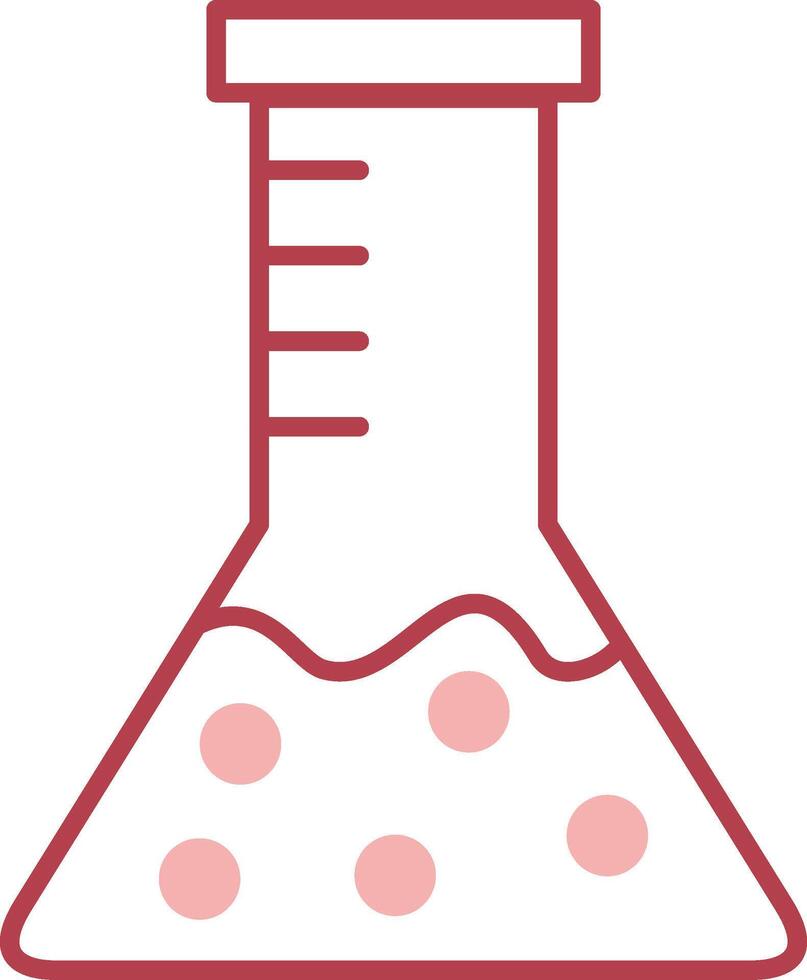 Beaker Solid Two Color Icon vector