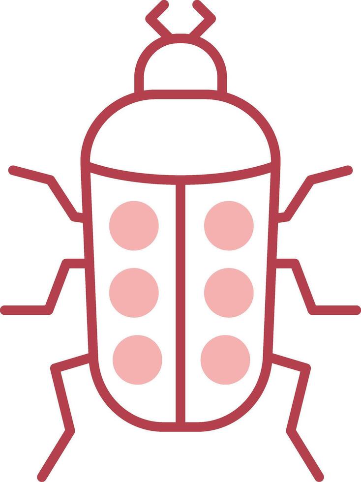 insecto sólido dos color icono vector