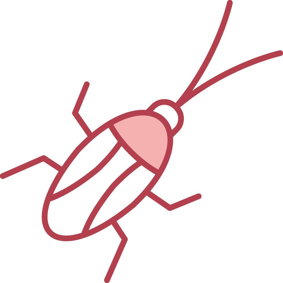 Cockroach Solid Two Color Icon vector