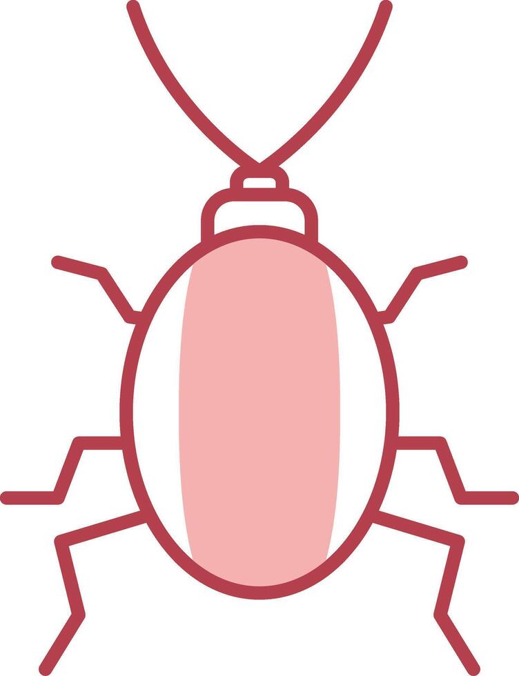 Cockroach Solid Two Color Icon vector