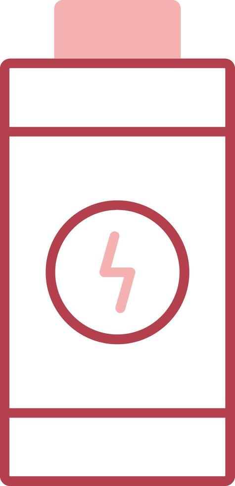 Battery Solid Two Color Icon vector