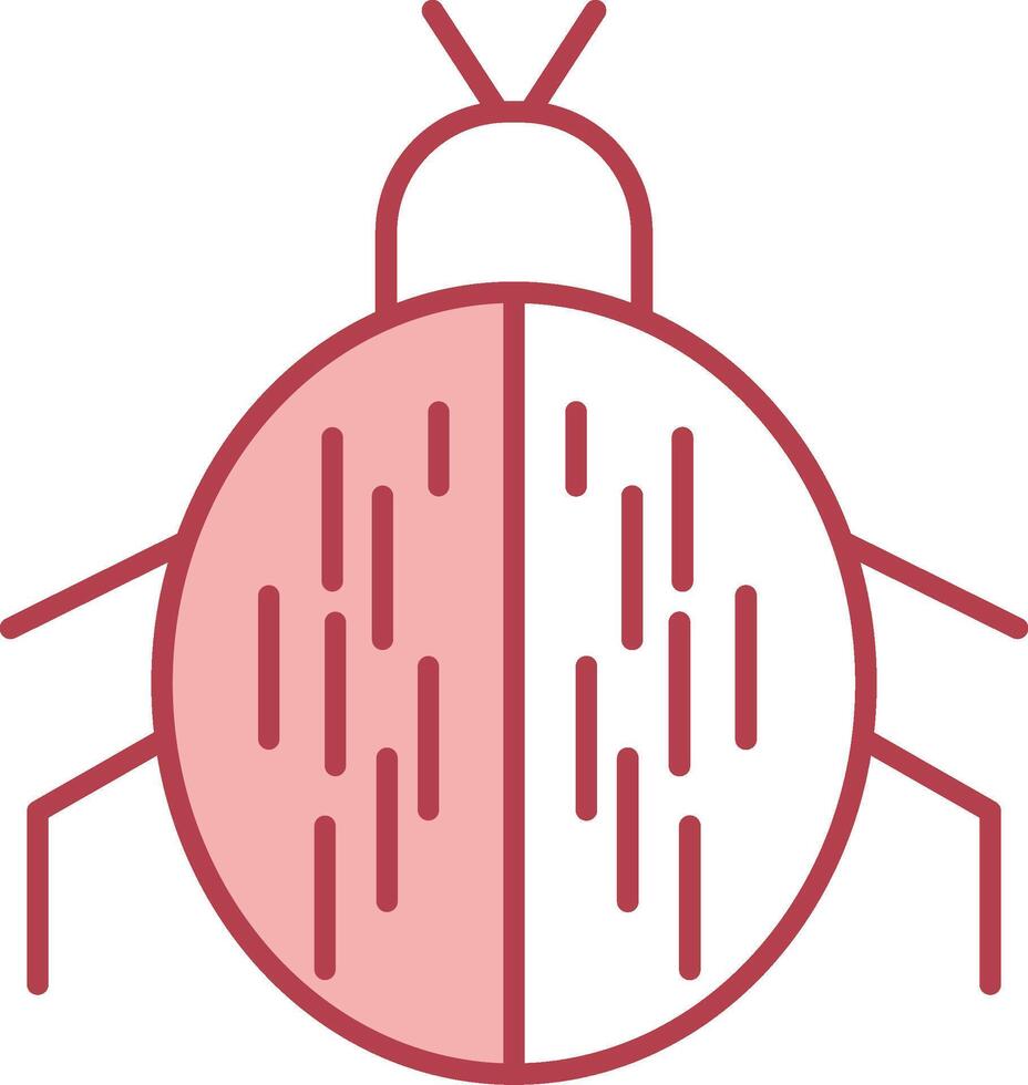 Beetle Solid Two Color Icon vector