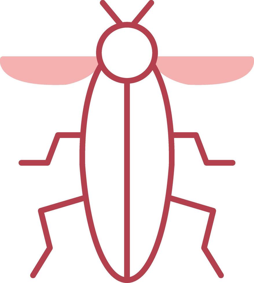 insecto sólido dos color icono vector