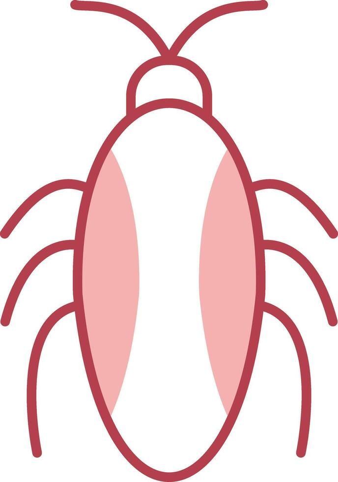Cockroach Solid Two Color Icon vector
