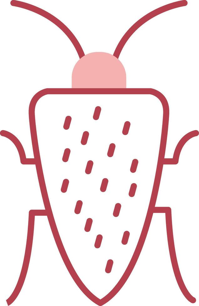 Cockroach Solid Two Color Icon vector