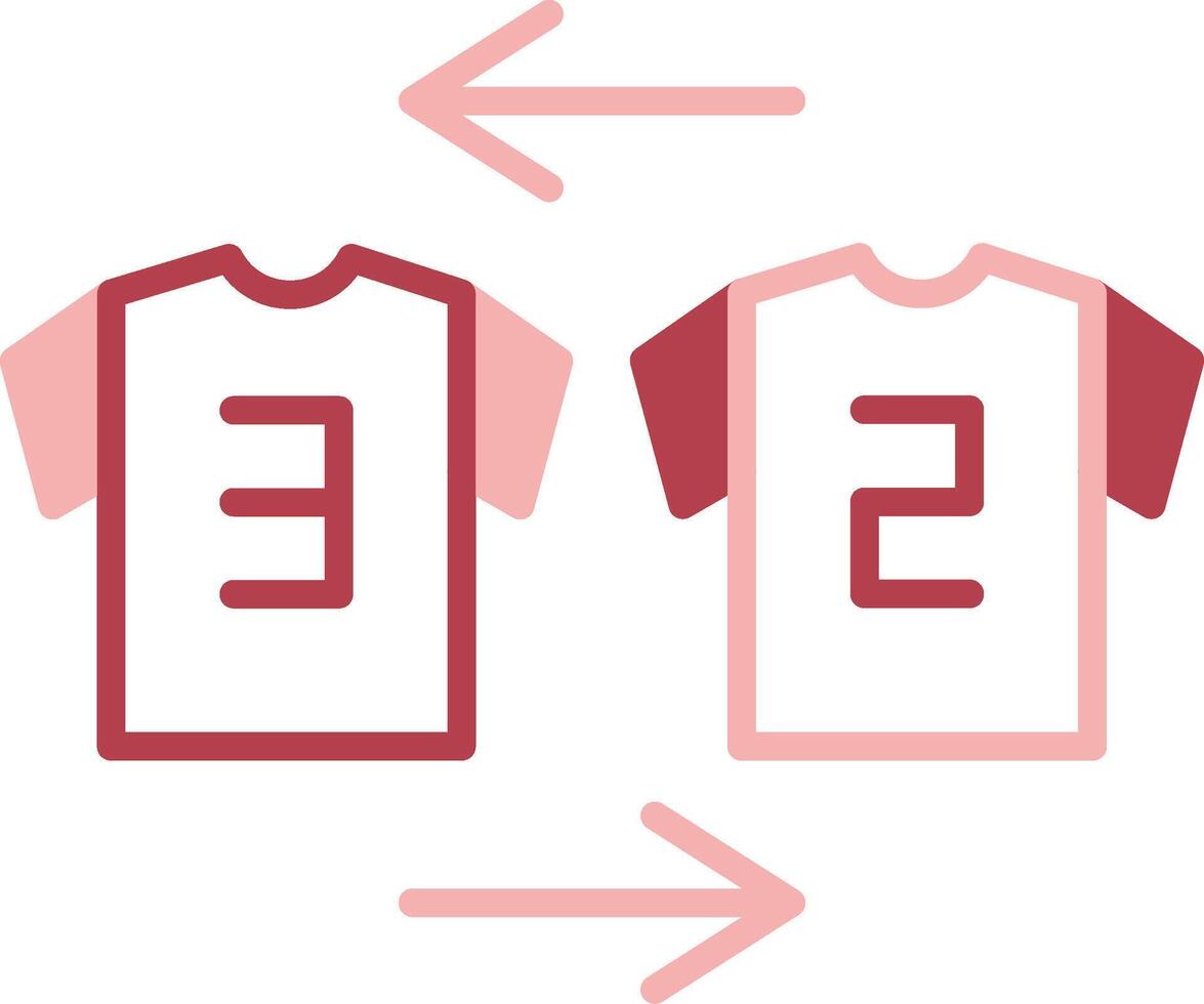 Substitution Solid Two Color Icon vector