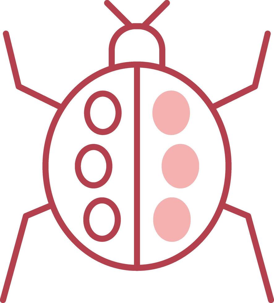 insecto sólido dos color icono vector