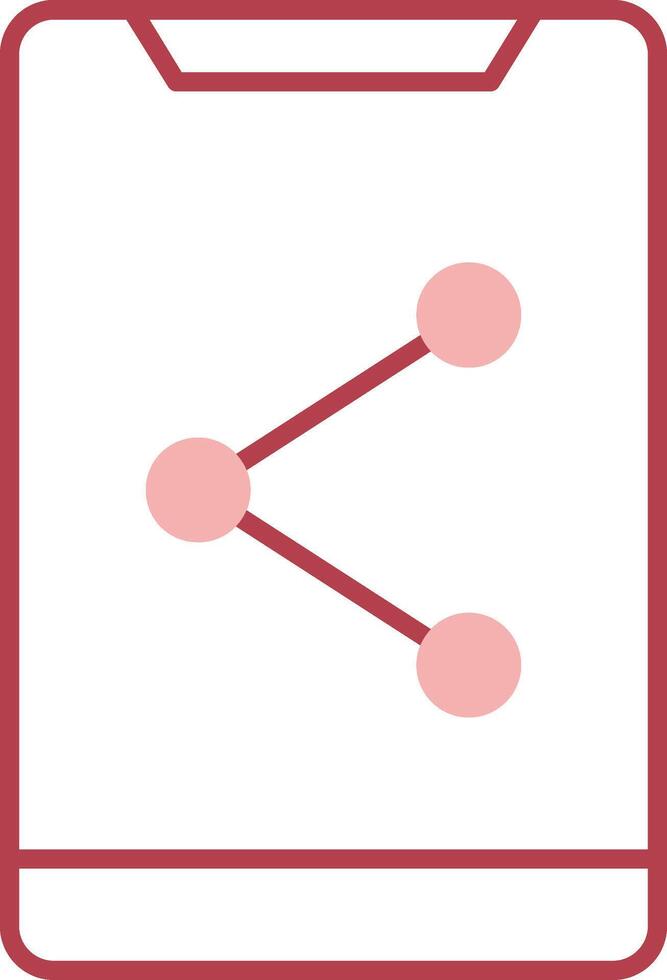 Share Solid Two Color Icon vector