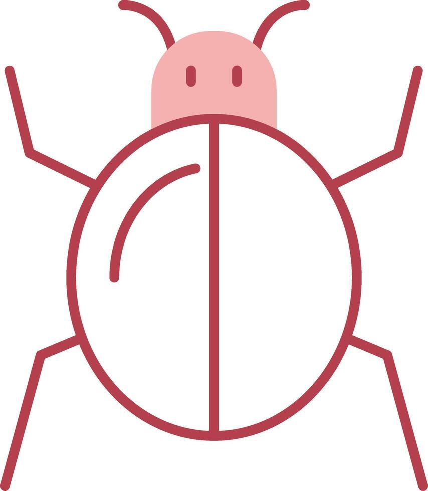 Bug Solid Two Color Icon vector