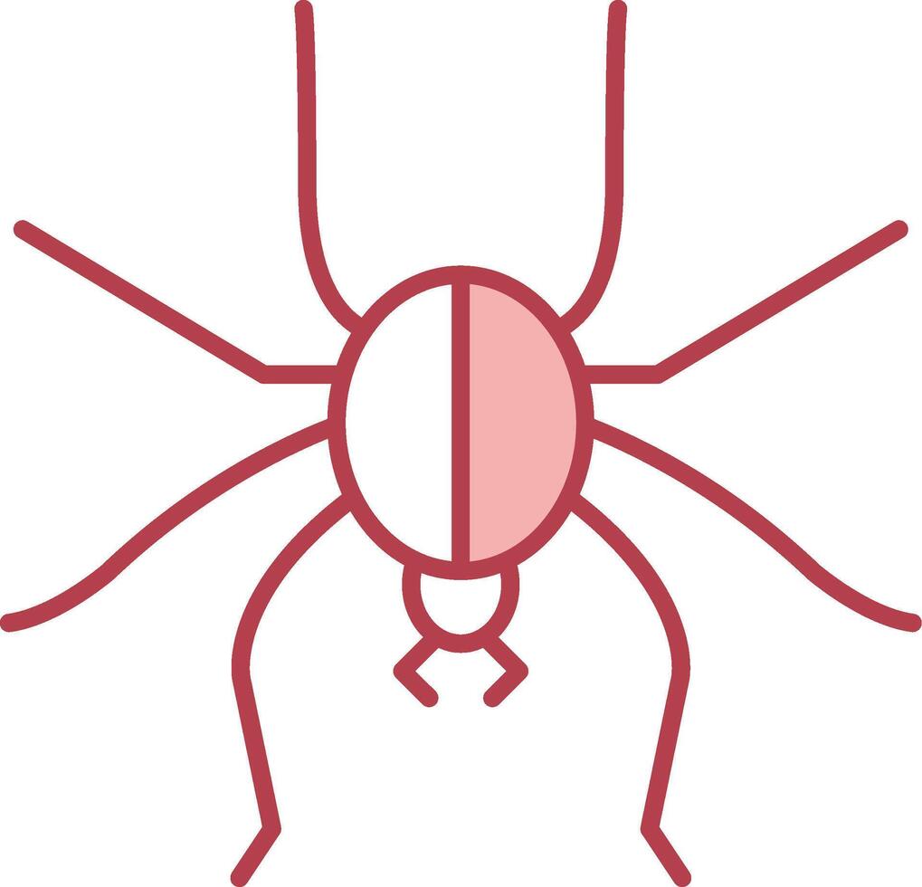 araña sólido dos color icono vector