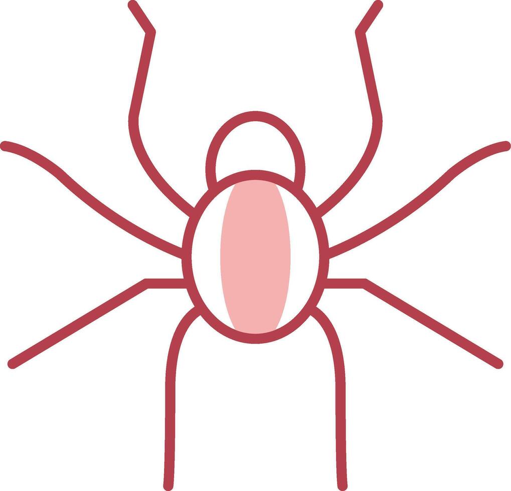 Spider Solid Two Color Icon vector