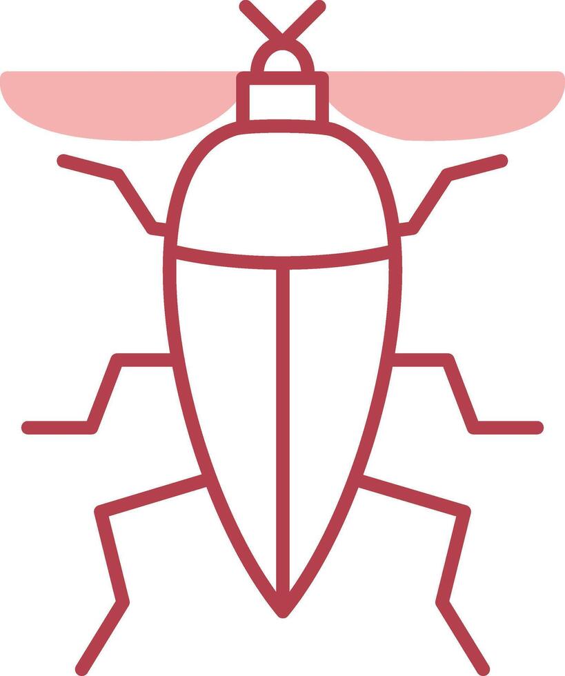 insecto sólido dos color icono vector