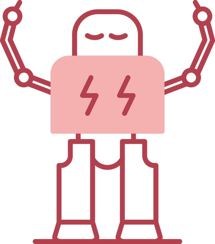 Robotics Solid Two Color Icon vector