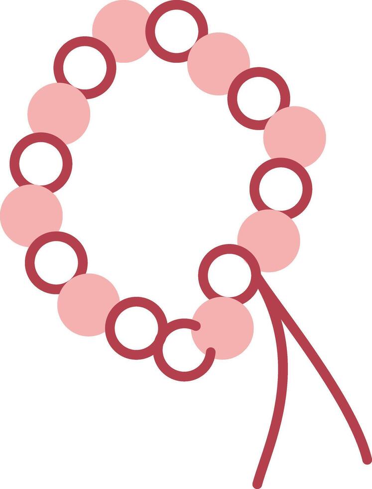 Rosary Solid Two Color Icon vector