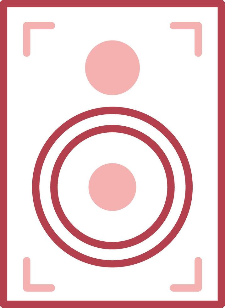 Speaker Solid Two Color Icon vector