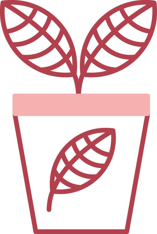Plant Solid Two Color Icon vector