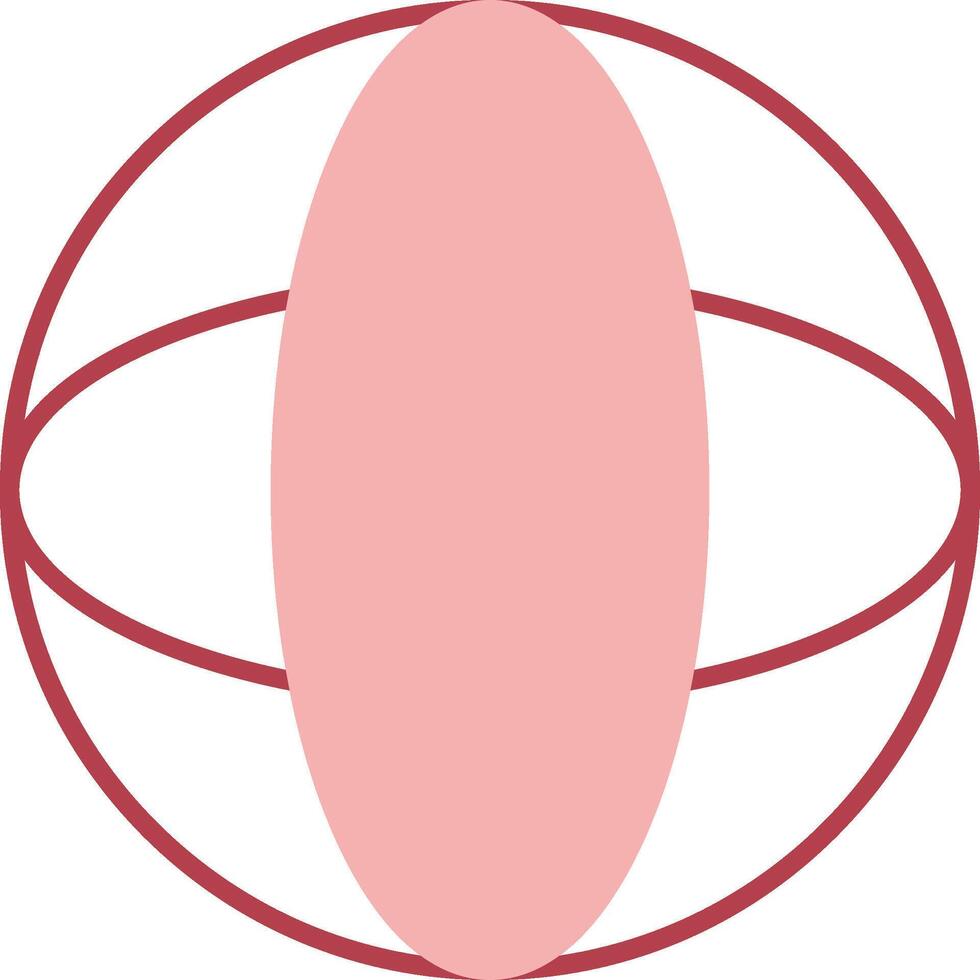 globo sólido dos color icono vector