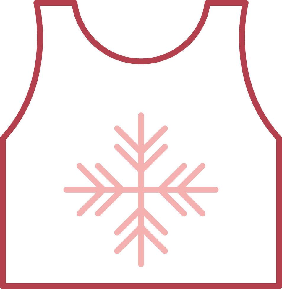 Tanktop Solid Two Color Icon vector