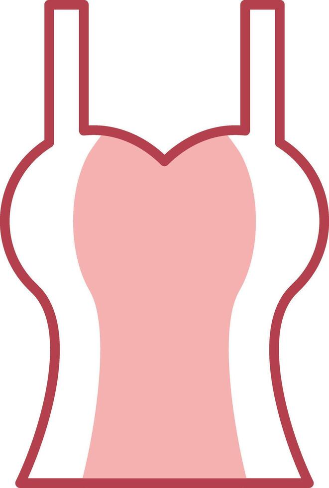 Tanktop Solid Two Color Icon vector
