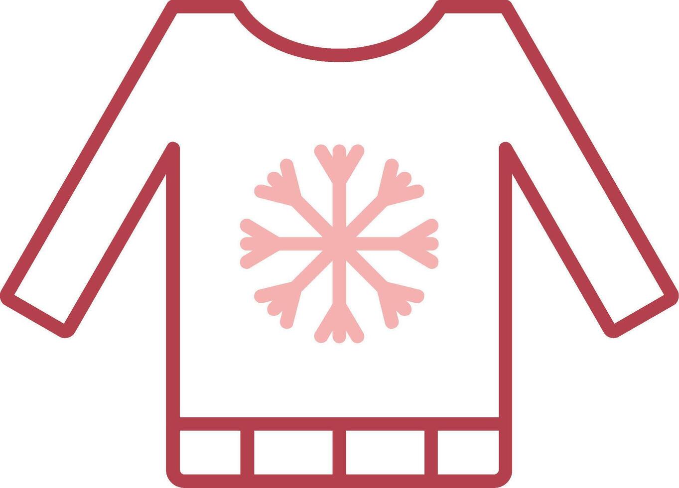 Sweater Solid Two Color Icon vector