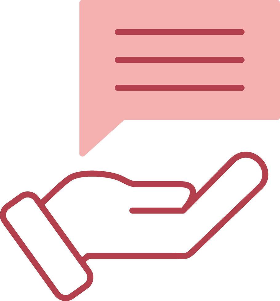 Feedback Solid Two Color Icon vector