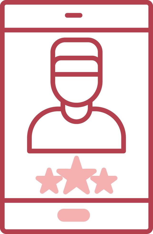 Customer Review Solid Two Color Icon vector