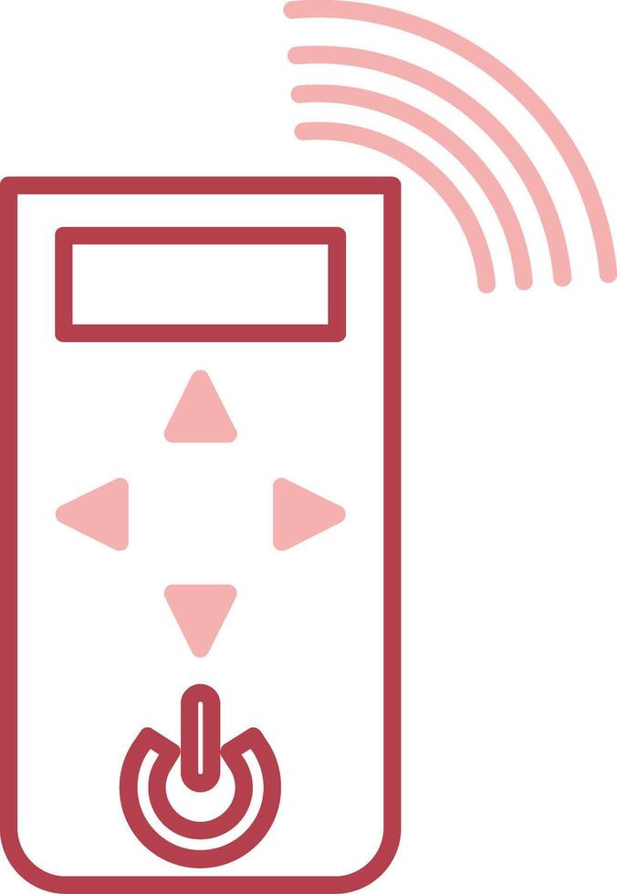 Remote Control Solid Two Color Icon vector