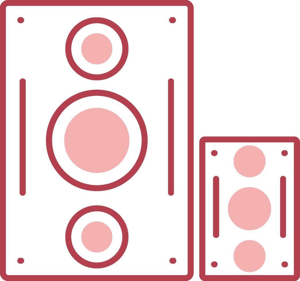 Speaker Solid Two Color Icon vector