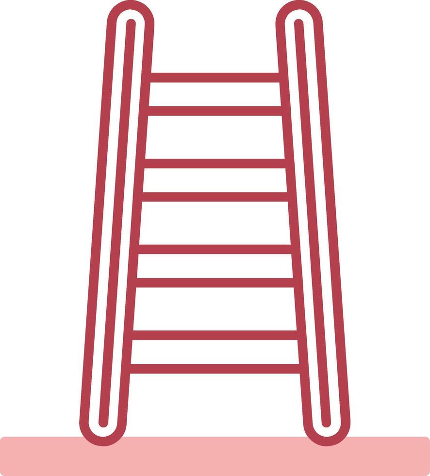 paso escalera sólido dos color icono vector