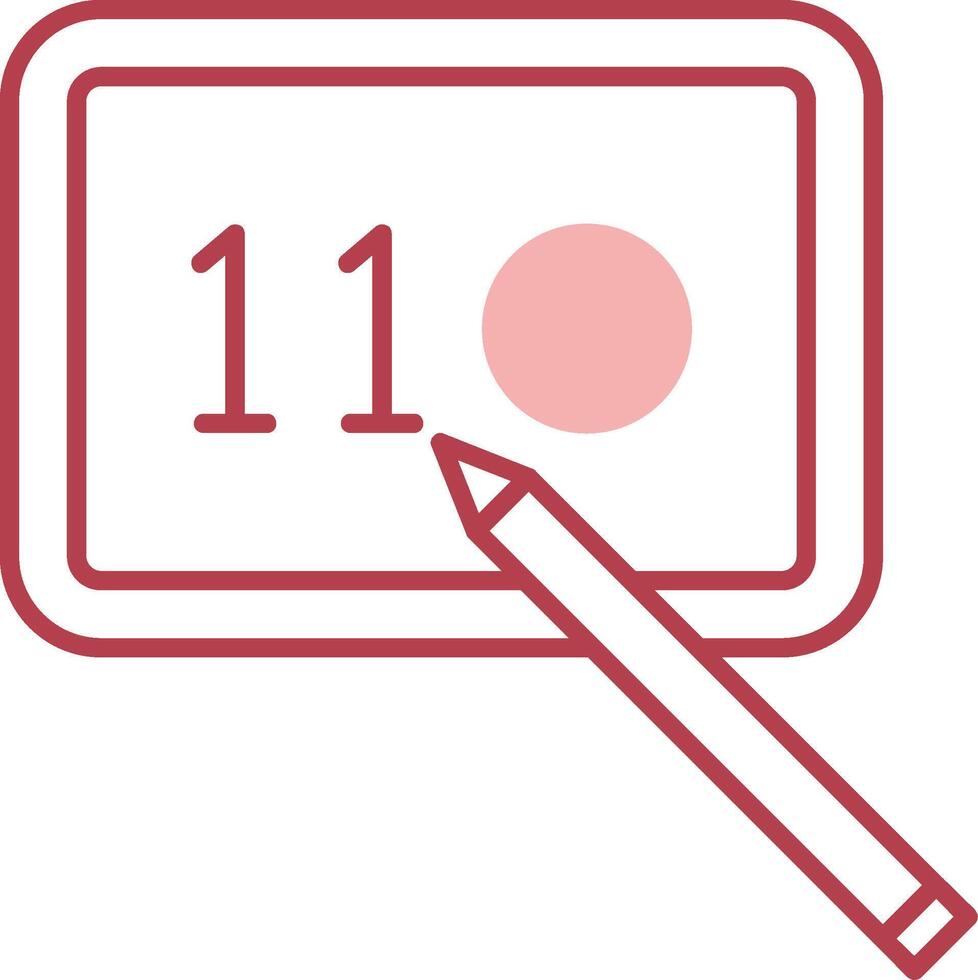 Digital Art Solid Two Color Icon vector