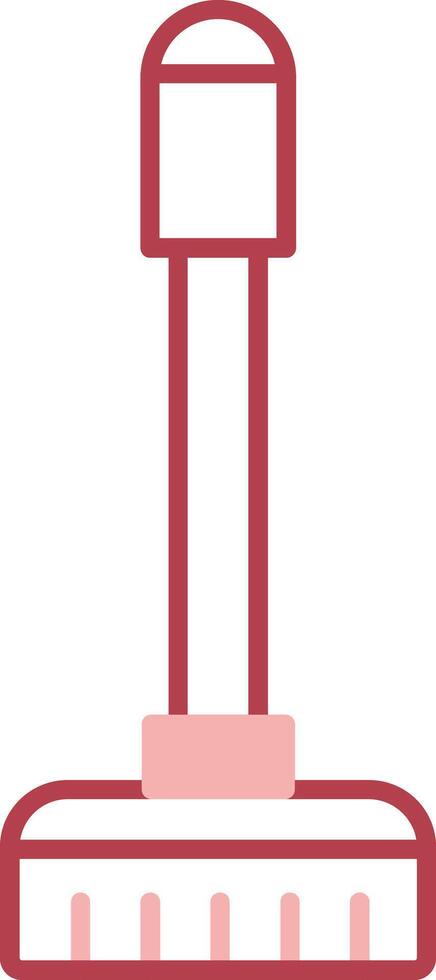 Floor Mop Solid Two Color Icon vector
